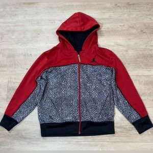 Jordan Kid’s Therma-Fit Camo Full Zip Jacket Hoodie Size M (10-12)